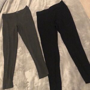 NWOT Gap Leggings - Set of 2 - Dark Gray & Black - Medium
